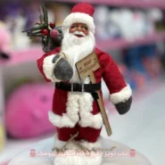 عروسک بابانوئل 30 سانت لباس قرمز