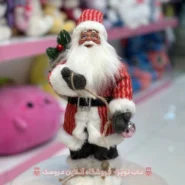 عروسک بابانوئل لباس راه راه