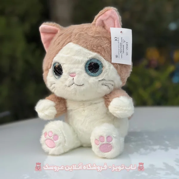 قیمت عروسک گربه چشم تیله ای