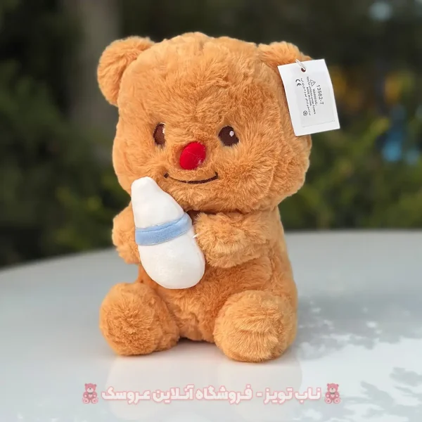 خرید عروسک خرس شیشه شیر