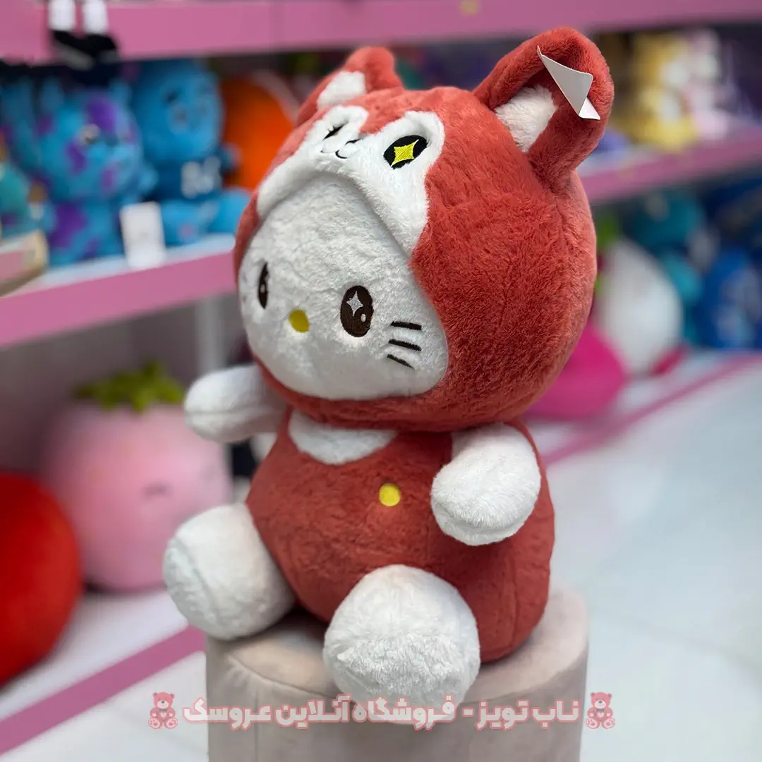 Fox-kitty-doll-2 عروسک کیتی لباس روباه 50 سانت