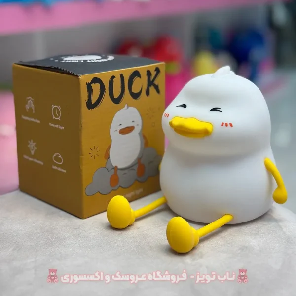 چراغ خواب سیلیکونی اردک نشسته