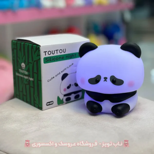 چراغ خواب سیلیکونی پاندای نشسته