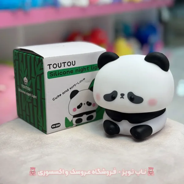 چراغ خواب سیلیکونی پاندای نشسته