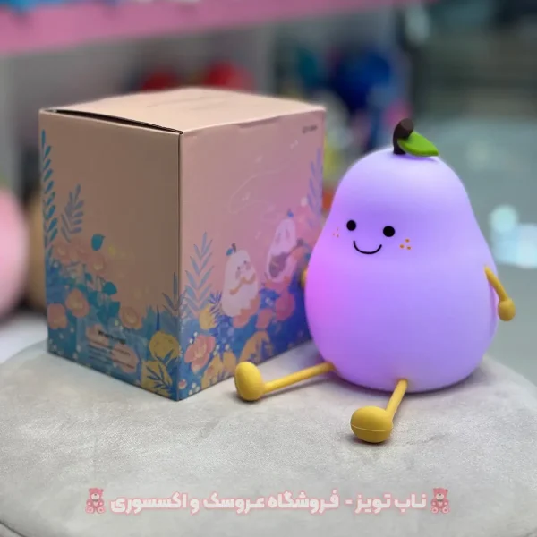 چراغ خواب سیلیکونی گلابی نشسته