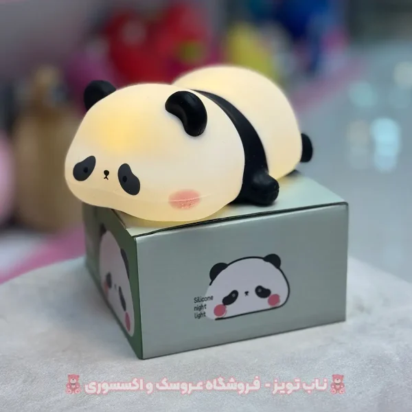 چراغ خواب سیلیکونی پاندای خوابیده