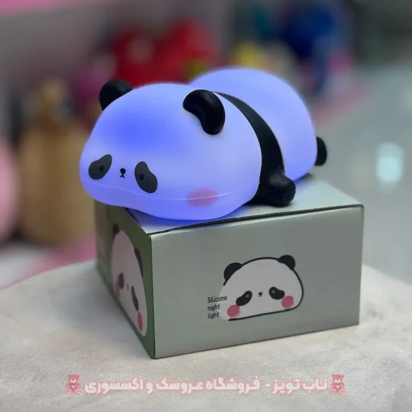 چراغ خواب سیلیکونی پاندای خوابیده