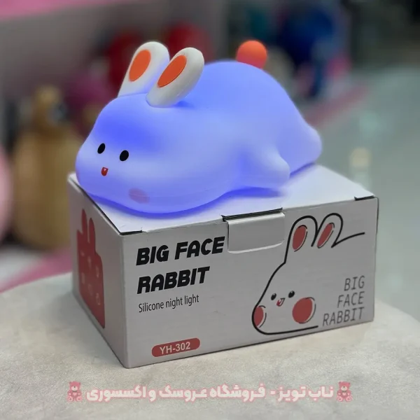 چراغ خواب سیلیکونی خرگوش خوابیده