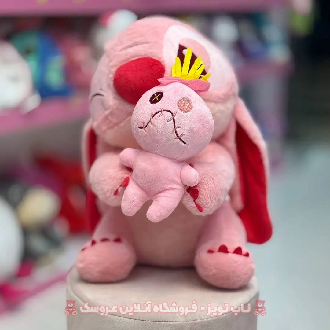 عروسک استیج صورتی زامبی به دست 40 سانت